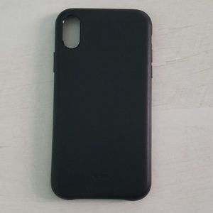 iPhone X/Xr plain black phone case